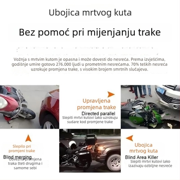 Mt9a Moto dash cam s dvokamerom, CarPlay, praćenje tlaka u gumama i detekcija mrtvog ugla, 150° kut gledanja, 5MP, microSD do 64GB, 12V