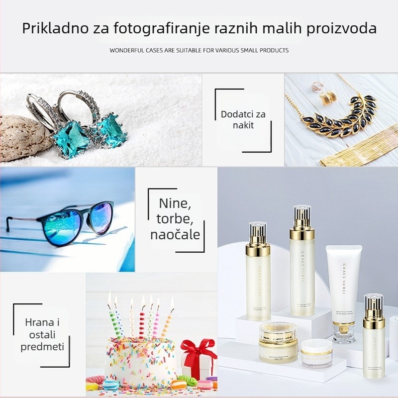 PULUZ PU5042 Soft Light Box – 72W, 5500K, akril, pozadina u četiri boje