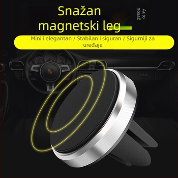 Magnetni držač mobitela za automobil na otvor klima-uređaja, 360° rotacija, univerzalan za sve telefone