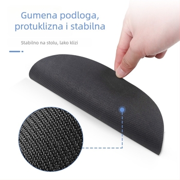 Miš-podloga s podrškom za zapešće, stolna podloga od prirodne gume, protuklizna, injekcijsko oblikovana, OEM prilagodba
