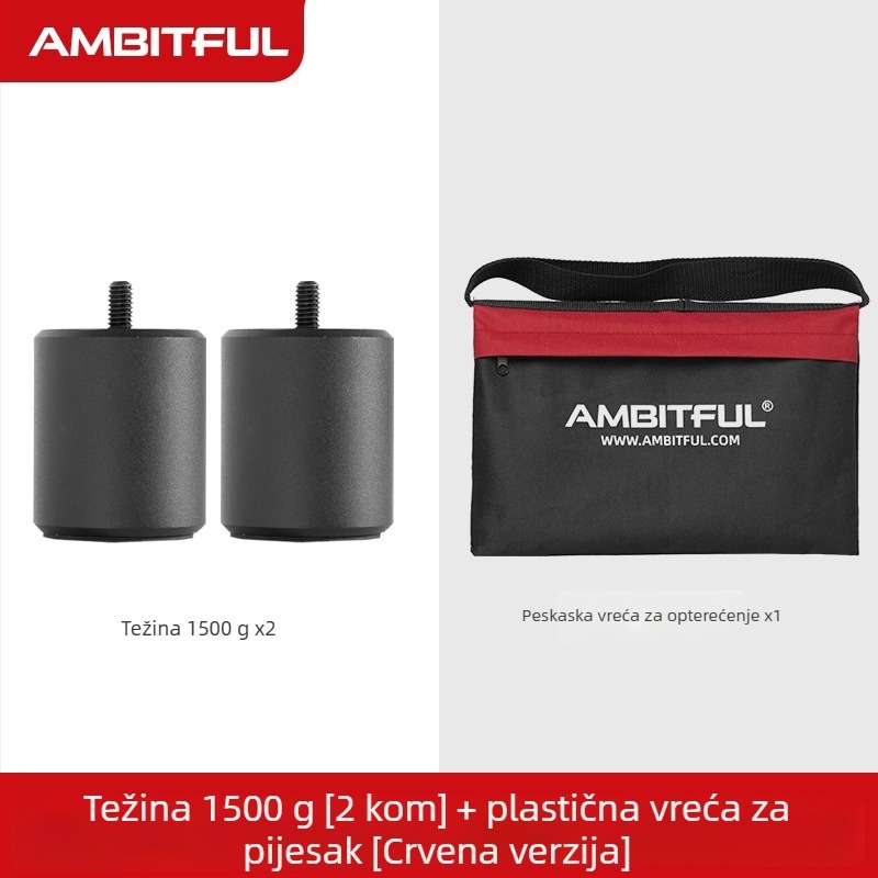 Svak koštanja za prečku i vrećice s pijeskom – Metal, otprilike 1500 g, Zhijie (digital)