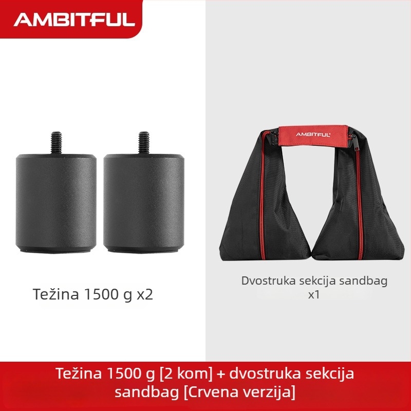 Svak koštanja za prečku i vrećice s pijeskom – Metal, otprilike 1500 g, Zhijie (digital)