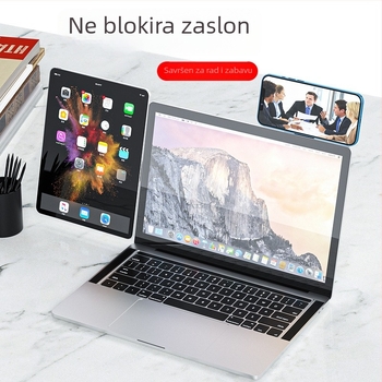 Lazy stand za Mac i prijenosna računala, magnetska bočna podrška, prijenosni nosač od aluminijske legure za telefon i računalo