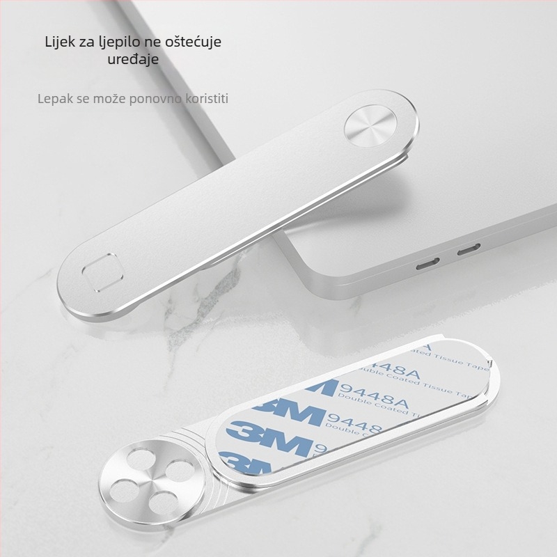 Lazy stand za Mac i prijenosna računala, magnetska bočna podrška, prijenosni nosač od aluminijske legure za telefon i računalo