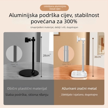 Metalni držač telefona za nadzornu snimku na stolu – magnetski držač, univerzalna kompatibilnost