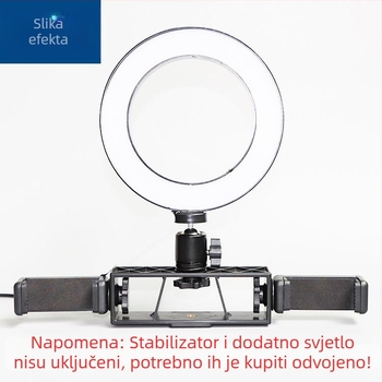 Chi Deshun Držač za mobitel za livestream, dodani stalak, plastični materijal, IP stil, 1/4-inčni navoj