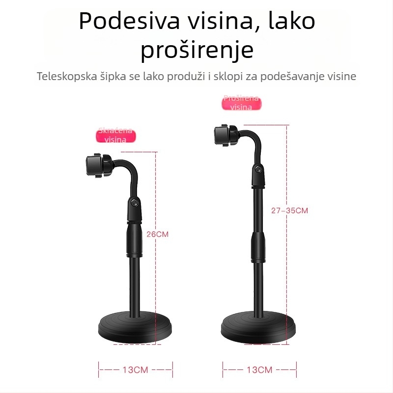 Stalak za telefon za stolno korištenje, rotirajući, podesiva visina, protiv vibracija, model PC-10