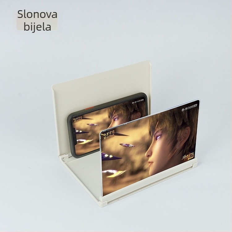 Bolin povećalo zaslona za mobilni telefon - Model A-2, 3D video, držač za akrilnu leću, univerzalno za sve marke i modele
