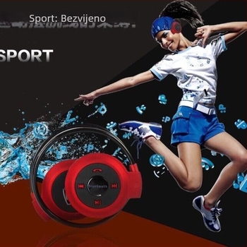 Bežične Bluetooth slušalice za glavu, sklopne, stereo, doseg 10 m, Bluetooth 4.0, trajanje baterije 0–4 h