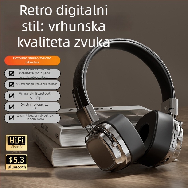 Slušalice - Bežične Bluetooth 1.1, sportski silikonski dizajn na glavi, Huawei čip, vodootporne, trajanje baterije 0–4 h