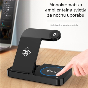 4-in-1 sklopivi bežični punjač za Apple uređaje, QC3.0, izlaz 15W, ukupna snaga 20W, bez magnetskog punjenja