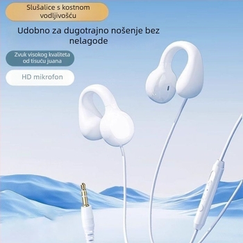 Žične gaming slušalice s L-kutnim utikačem (nosenje: ušni umetci, bez mikrofona, stražnje montiranje, minimalistički stil)