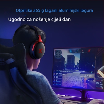 Esports bežične gaming slušalice V9 – 53mm driveri, 20–20k Hz, Bluetooth/2.4G/Wired, 3,5mm priključak, ugrađen mikrofon