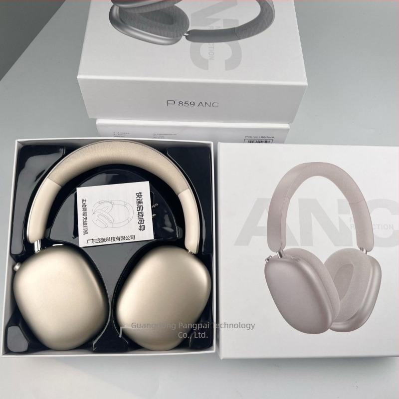 P859 Bluetooth slušalice s aktivnim uklanjanjem šumova, bežične, 40 mm zvučnice, 400mAh baterija, raspon frekvencija 20–20 kHz
