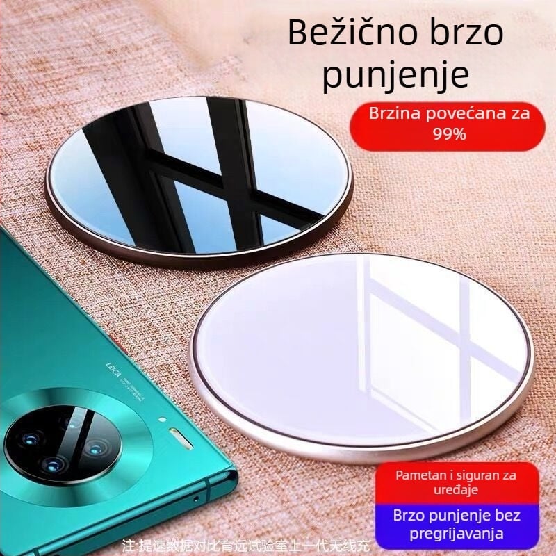 50W Qi bežični punjač brzog punjenja, kompatibilan s Apple, Samsung, Huawei, Xiaomi, OPPO