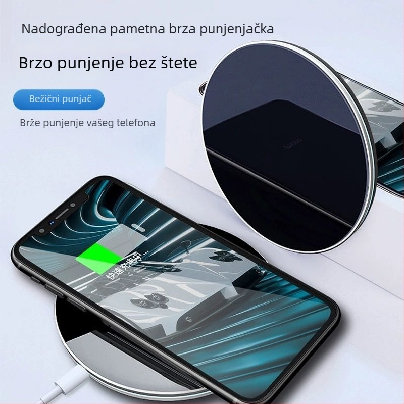 50W Qi bežični punjač brzog punjenja, kompatibilan s Apple, Samsung, Huawei, Xiaomi, OPPO