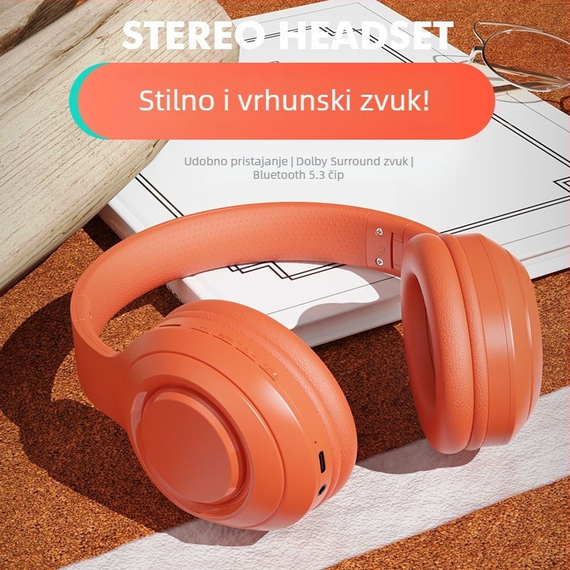 Kelin Bluetooth slušalice, 5.0, domet 10 m, IPX6 vodootporne, trajanje baterije 4–8 h, nose se na glavi, stereo s jakim basom