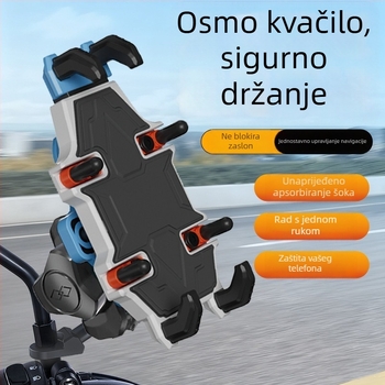 Držač za telefon u automobilu za motocikle i električna vozila, univerzalna konstrukcija od legure, podrška prilagodbi