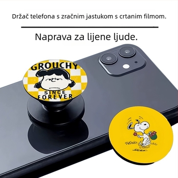 Silikon držač za telefon s dizajnom zračnog jastuka, sladak crtani motiv