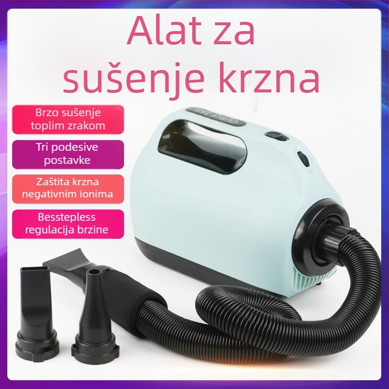Curly Tail Kutija za sušenje kućnih ljubimaca – visokoučinkoviti sušilac za pse velikih pasmina, pogodan za Golden Retriever i mačke