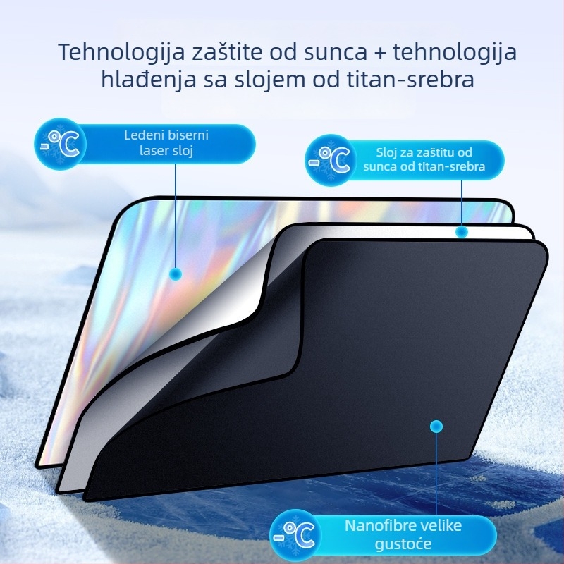 Bočna sjenila za automobil s magnetskim držanjem, lasersko premazano titanijsko površina + blackout tkanina, univerzalna kompatibilnost, prilagodba, ispis logotipa