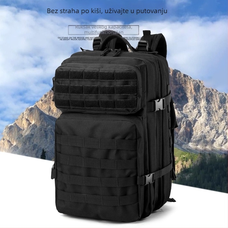 Sportski ruksak za planinarenje sa kamuflažnim uzorkom, Oxford tkanina, vodootporan, zakrivljene naramenice