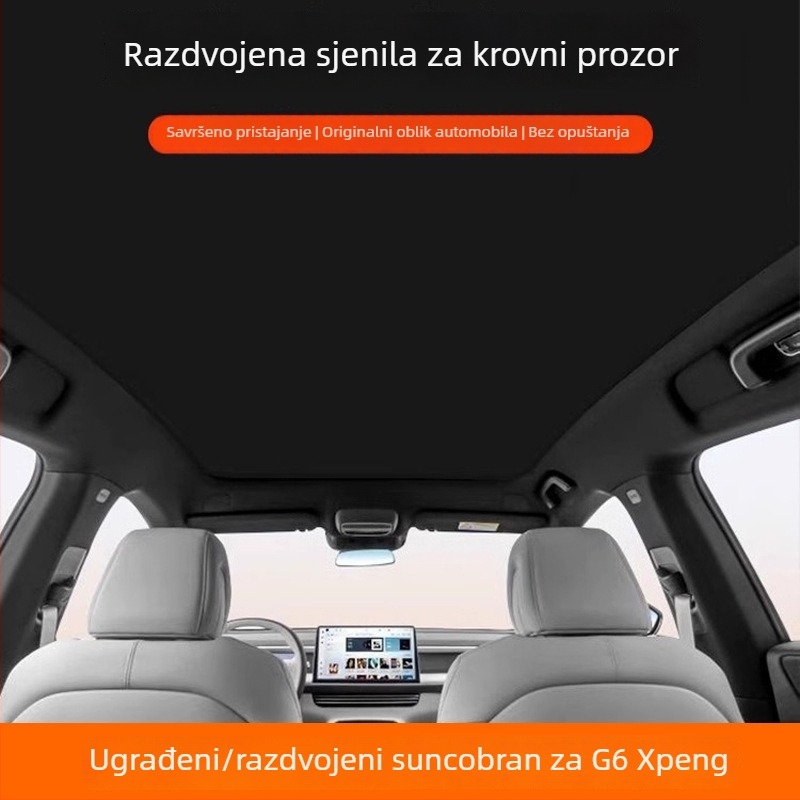 Mrežasta sjenilna zavjesa za Xiaopeng G6/G9, krovni dio
