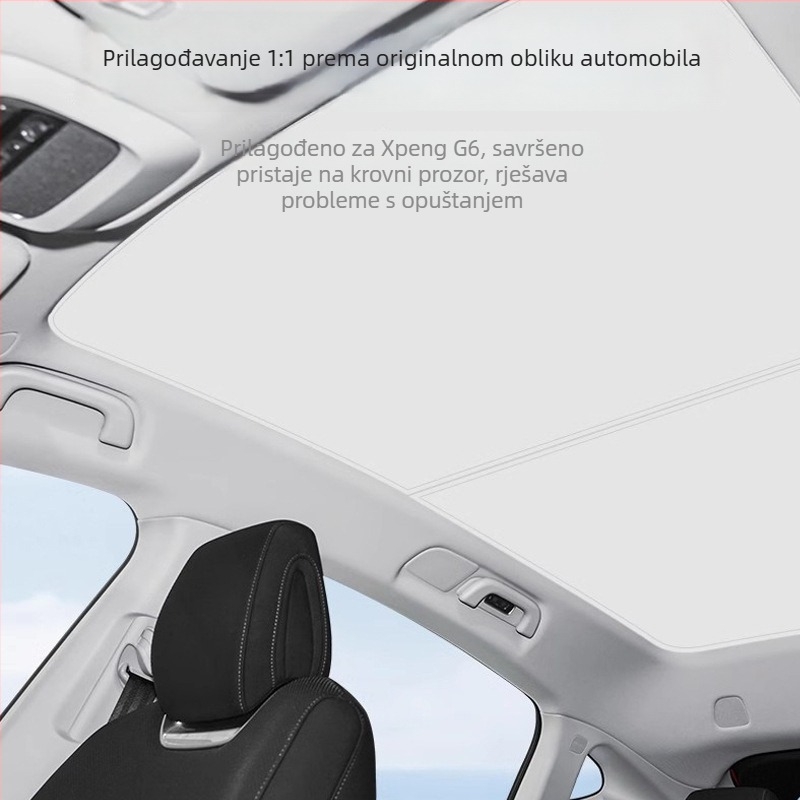 Mrežasta sjenilna zavjesa za Xiaopeng G6/G9, krovni dio