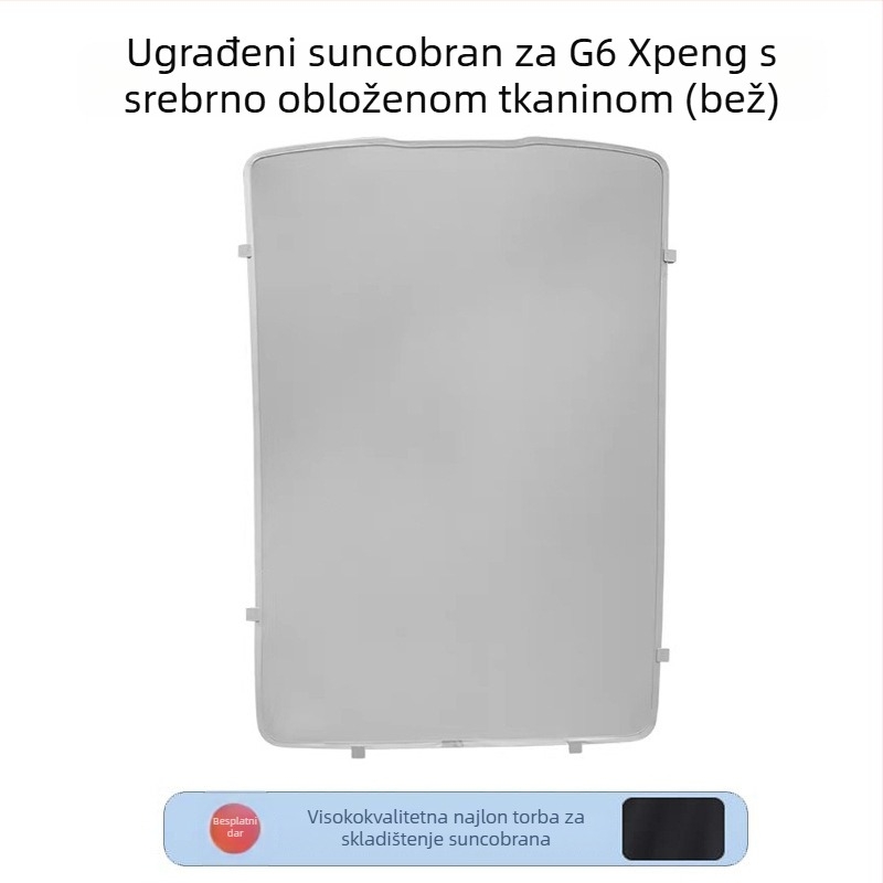 Mrežasta sjenilna zavjesa za Xiaopeng G6/G9, krovni dio