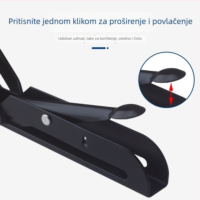 Sklopivi nosač tipkovnice bez bušenja – univerzalno proširenje stola, hladno valjana čelik, Jin rongda