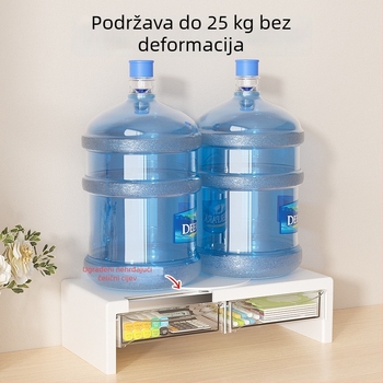 Stalak za podizanje monitora s organizatorom tipkovnice za stolno računalo, dvostruki podnosni nosač, plastika, model 057