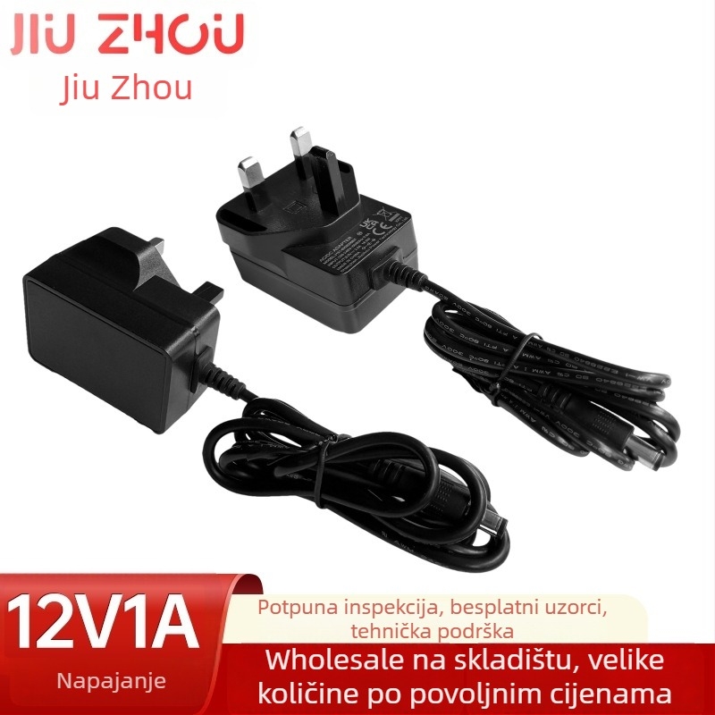 Jiuzhou Power J151 Napajanje 12V 1A za usmjerivač, set-top box i digitalne male uređaje – Europski i nacionalni standardi