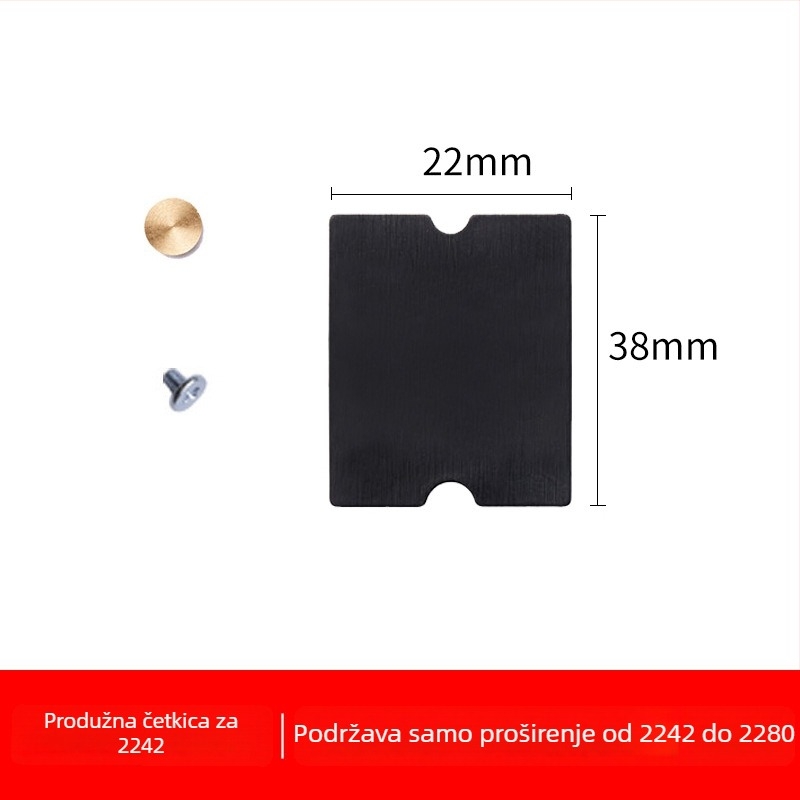 Jiayi M2PLUS NGFF NVMe M.2 prošireni adapter, jednostruki konektor
