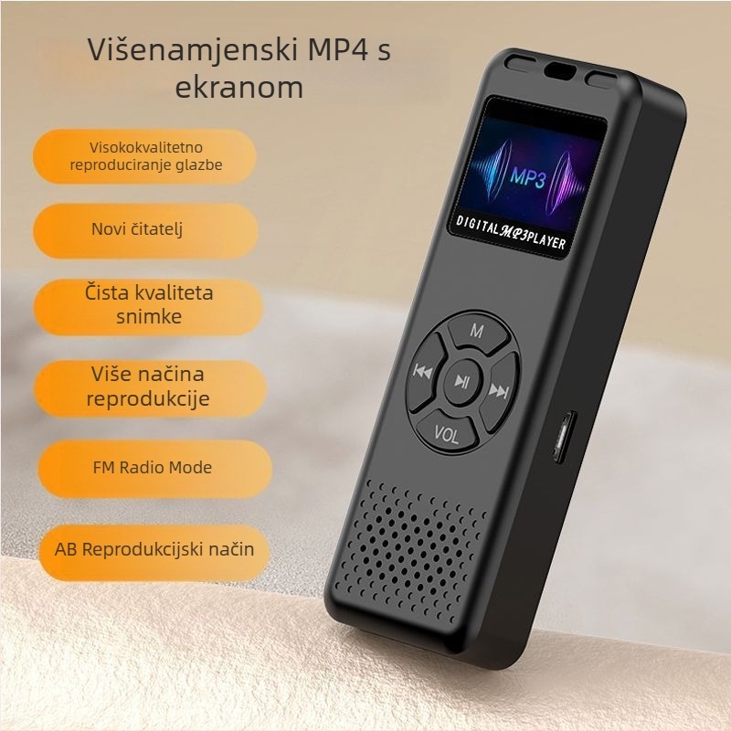 Prijenosni MP3 player s Bluetoothom, MP4 podrška i ugrađeni zaslon