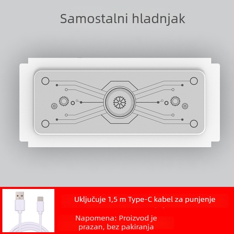 Stalak za hlađenje prijenosnika s poluvodičkim hlađenjem, aluminijska legura + ABS, 1 ventilator, model H1/H1-MAX, podesive razine