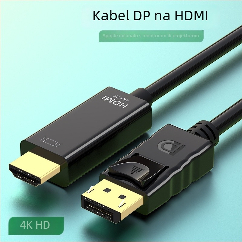 ABLEWE DP101 DP-to-HDMI adapter kabel, DP sučelje, duljina 1,8 m