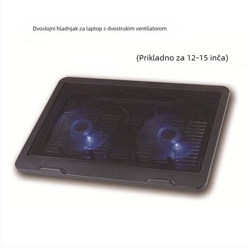 Ležište za hlađenje notebooka (V19, 1 ventilator, zračno hlađenje, oko 0,3 kg)