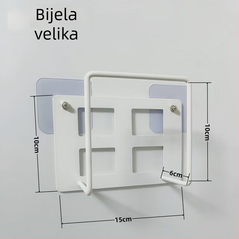 Metalni zidni držač za router i set-top box, višenamjenski, univerzalni tip, moderni minimalistički stil