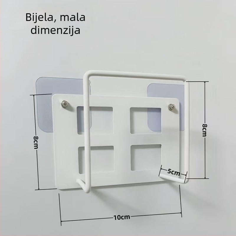 Metalni zidni držač za router i set-top box, višenamjenski, univerzalni tip, moderni minimalistički stil