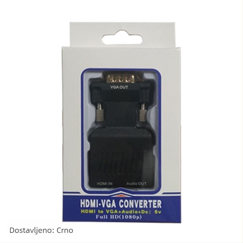 VGA na HDMI adapter, čip 9288 5621, 1080p, 1 ulaz, 2 izlaza, model VGA-HDMI