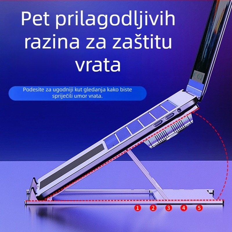 Hlađenje za prijenosno računalo s vodnim hlađenjem, H1 poluvodički hladnjak, aluminij, 1 ventilator, kompatibilno s notebookom, ultrabookom, PlayBook i ostalima