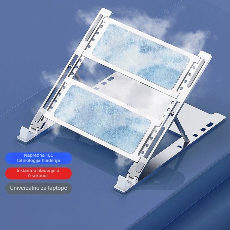 Hlađenje za prijenosno računalo s vodnim hlađenjem, H1 poluvodički hladnjak, aluminij, 1 ventilator, kompatibilno s notebookom, ultrabookom, PlayBook i ostalima
