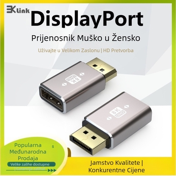 DP adapter za Mini DP, za monitor i grafičku karticu, DP sučelje, jednodonoki konektor