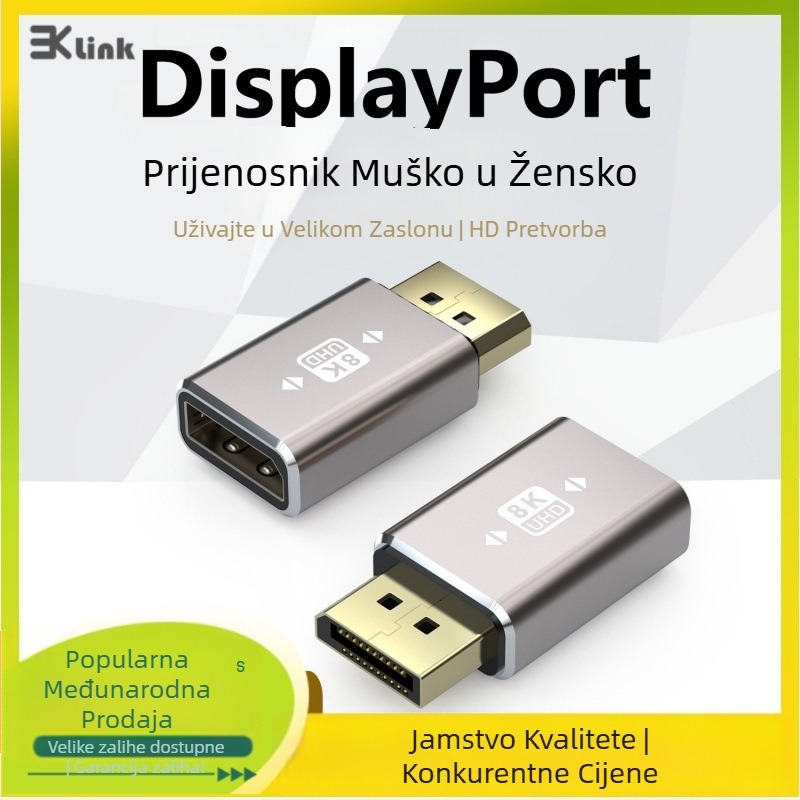 DP adapter za Mini DP, za monitor i grafičku karticu, DP sučelje, jednodonoki konektor