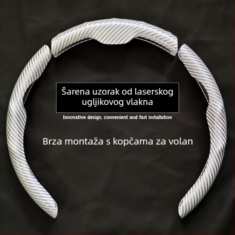 Navlaka za volan od umjetne kože, poslovni stil, za sve sezone, opći način ugradnje, kompatibilno s većinom marki vozila