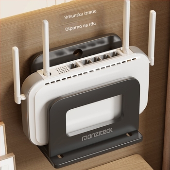 Zidna polica za TV i WiFi – jednoslojna, od ugljičnog čelika, moderan stil, model 2113192187132642176