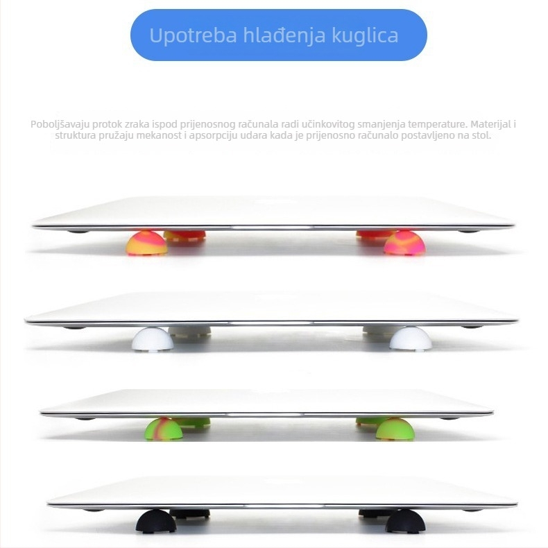 HRH Silikonski rashladni podmetač za MacBook Pro/Air