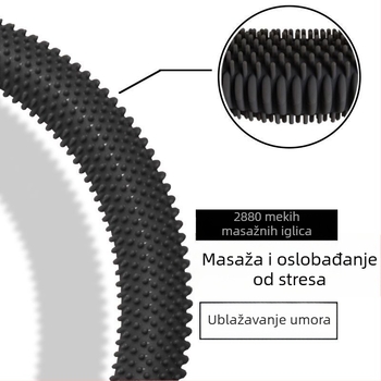 Navlaka za volan od silikona, mekani gumeni sloj, univerzalna za četiri godišnja doba, protivklizna, upija znoj, masažni doživljaj pri vožnji