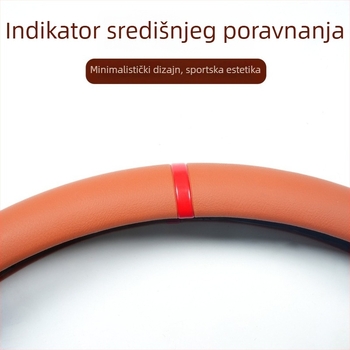 Trodijelni navlaka za volan od Nappa kože, protuklizna i prozračna, univerzalna za sve sezone, kompatibilna s Li Auto L6/L7/L8/L9