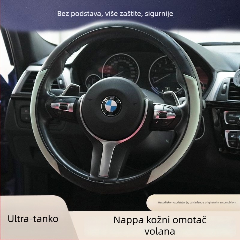 Navlaka za volan od prirodnih vlakana - univerzalna prilagodba, za sve sezone, Net Fox